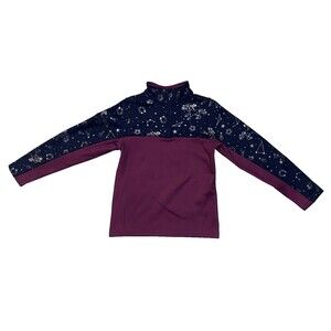 Girl's Belle & Bow Equestrian 1/4-Zip Pullover Long-Sleeve Constellations - Sz 6